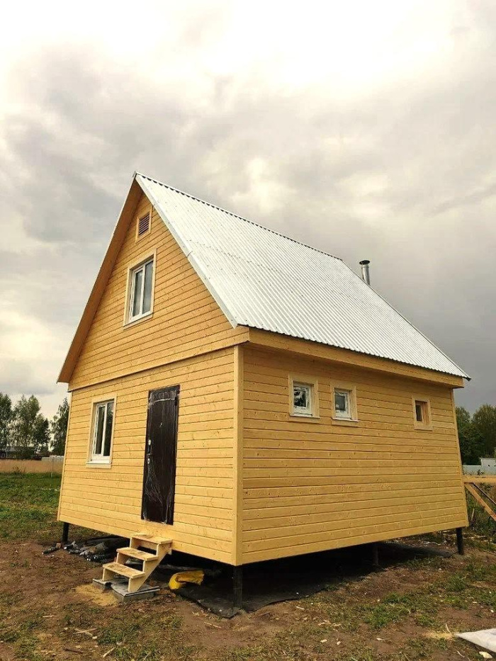 Фотообзор Баня 6x6 с мансардой - 1