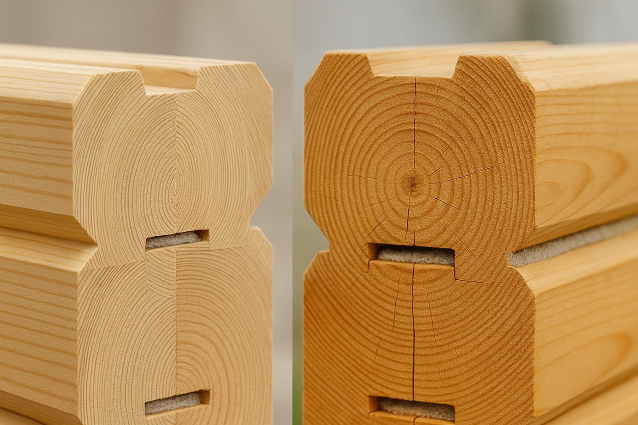 Как выбрать: клеёный брус или профилированный