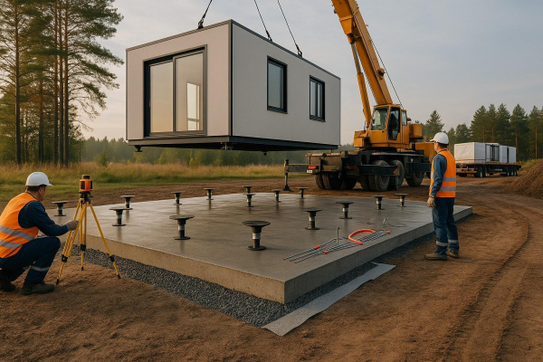 Как выбрать основание под модульный дом