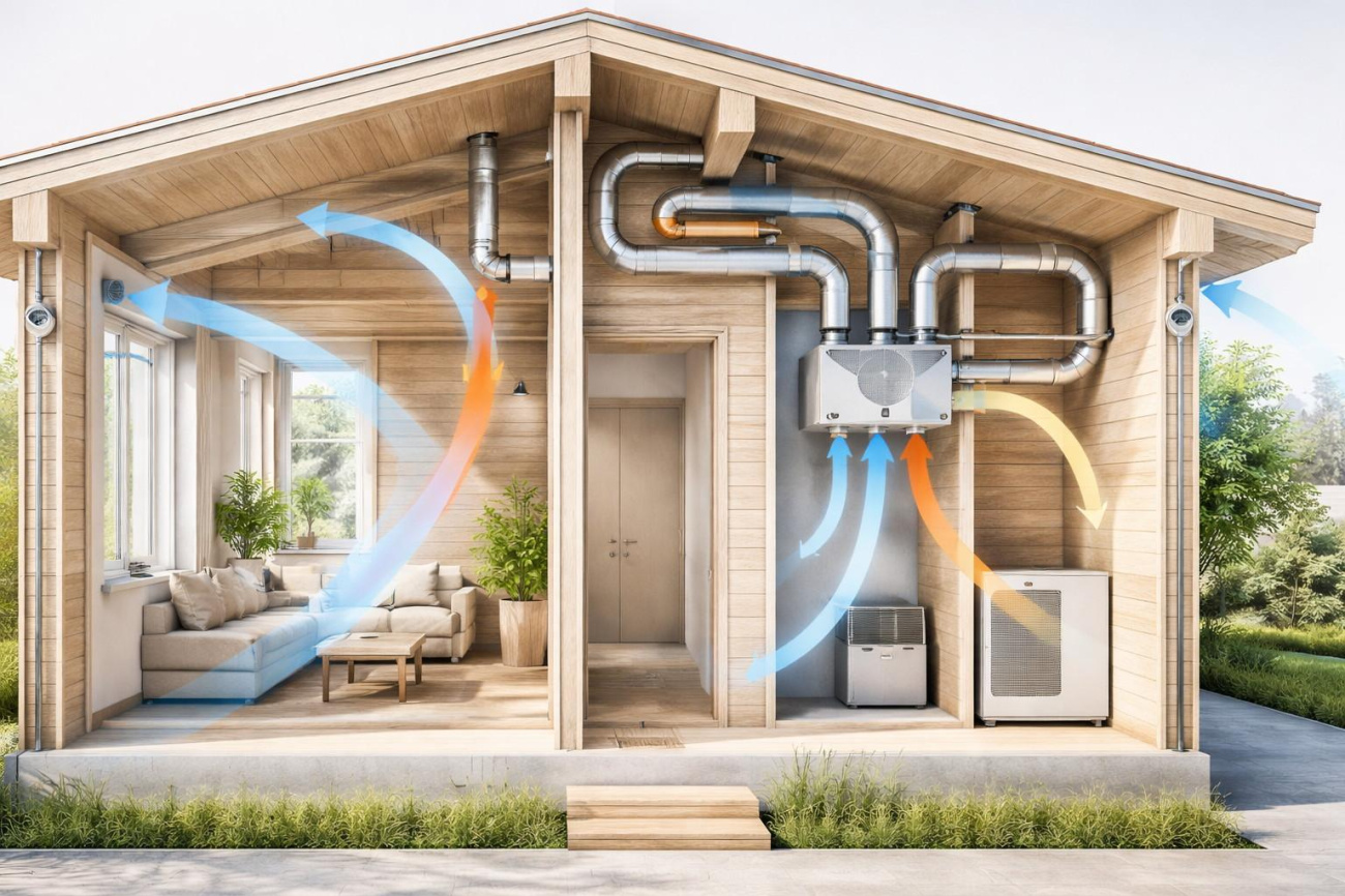 Какую вентиляцию выбрать для деревянного дома