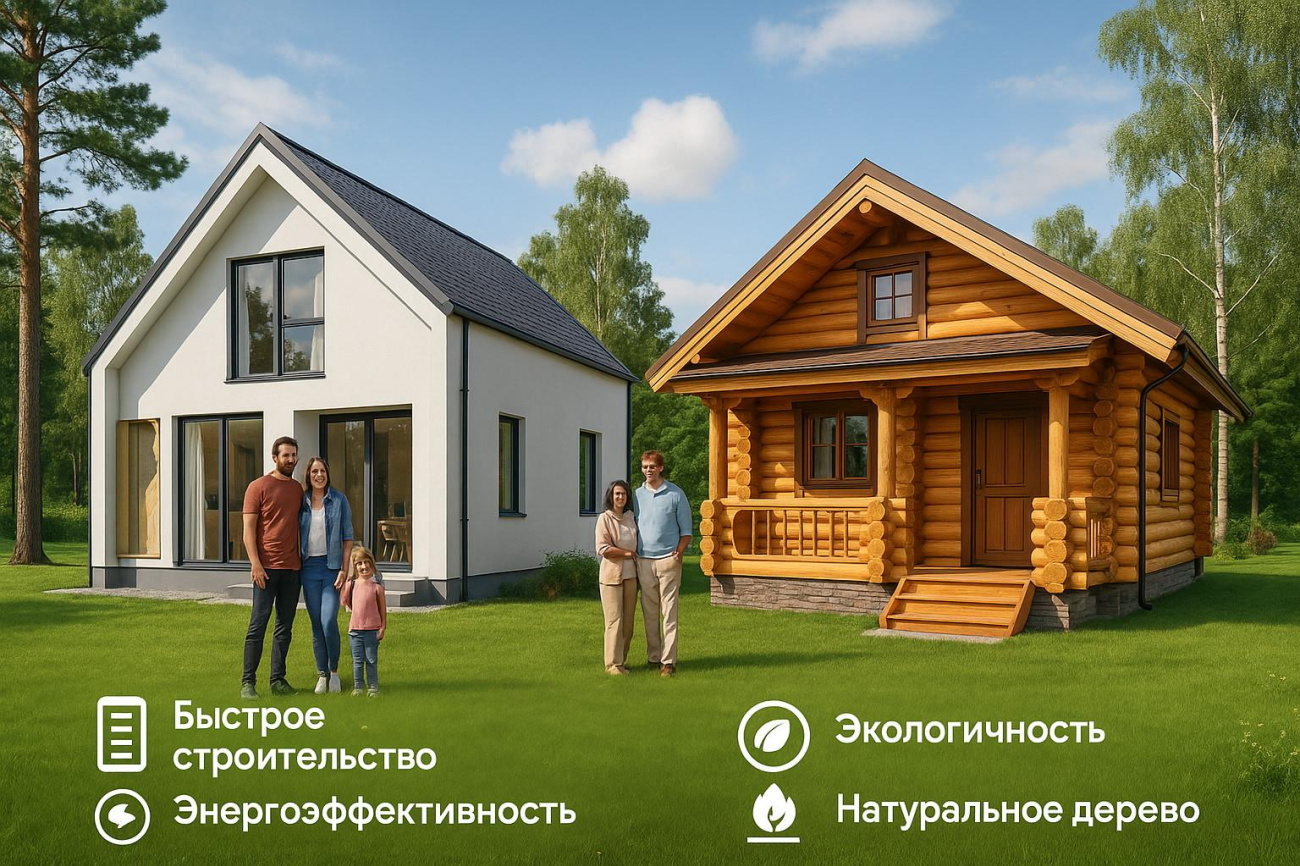Сравнение каркасного дома и дома из бруса