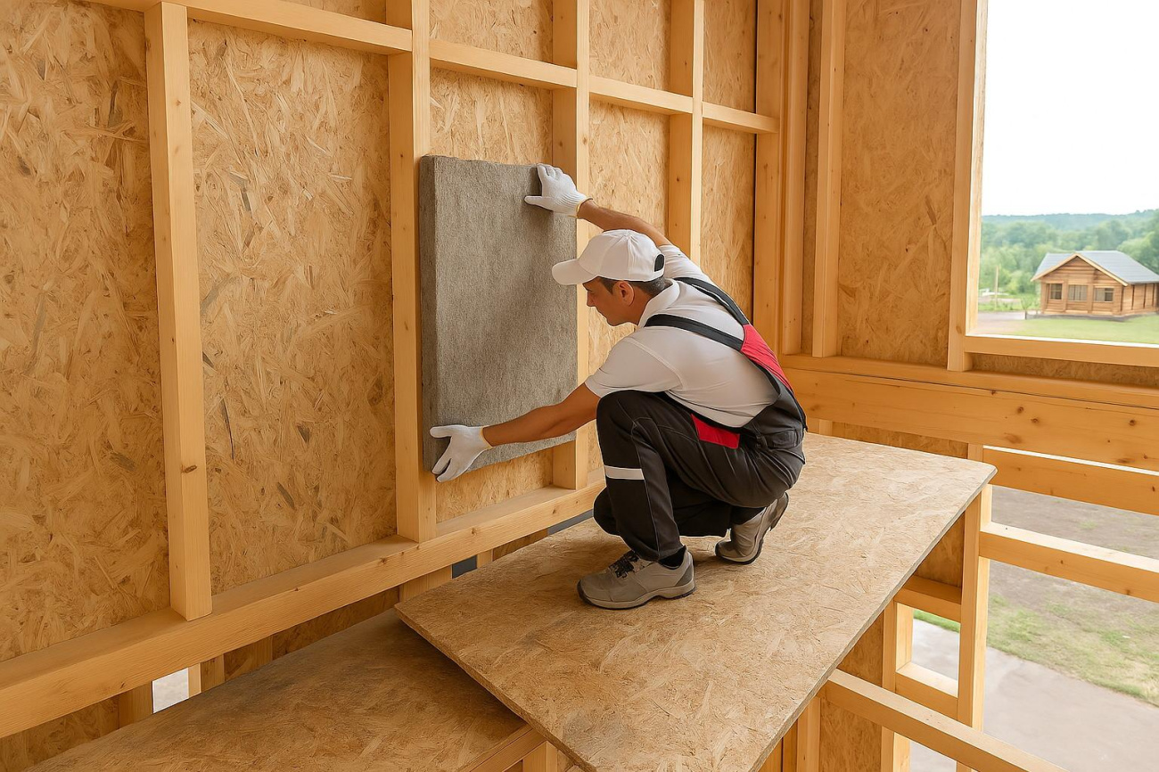 Утепление каркасного деревянного дома своими руками