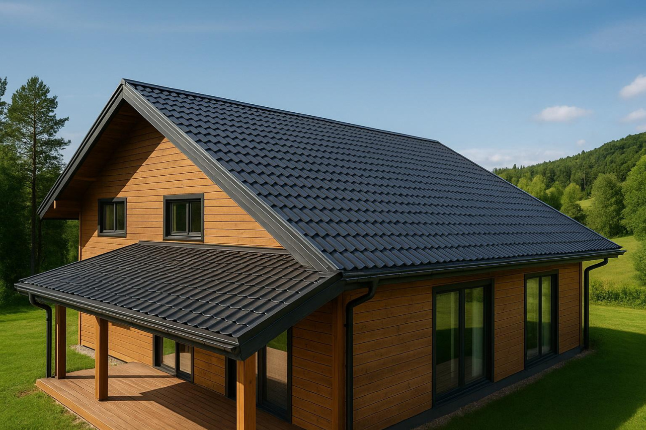 Выбор кровельного материала для каркасного деревянного дома